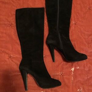 Black knee high boots